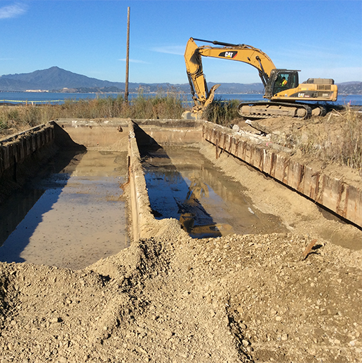 Former Naval Fuel Depot Point Molate Large-Scale Excavation Construction